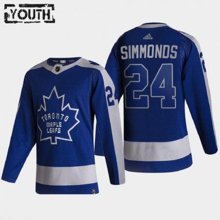 Kinder Eishockey Toronto Maple Leafs Trikot Wayne Simmonds 24 2020-21 Reverse Retro Authentic